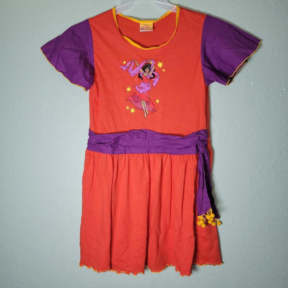 VTG Disney Hunchback of Notre Dame Esmeralda Girls Dress XL (14) Made In USA 90s